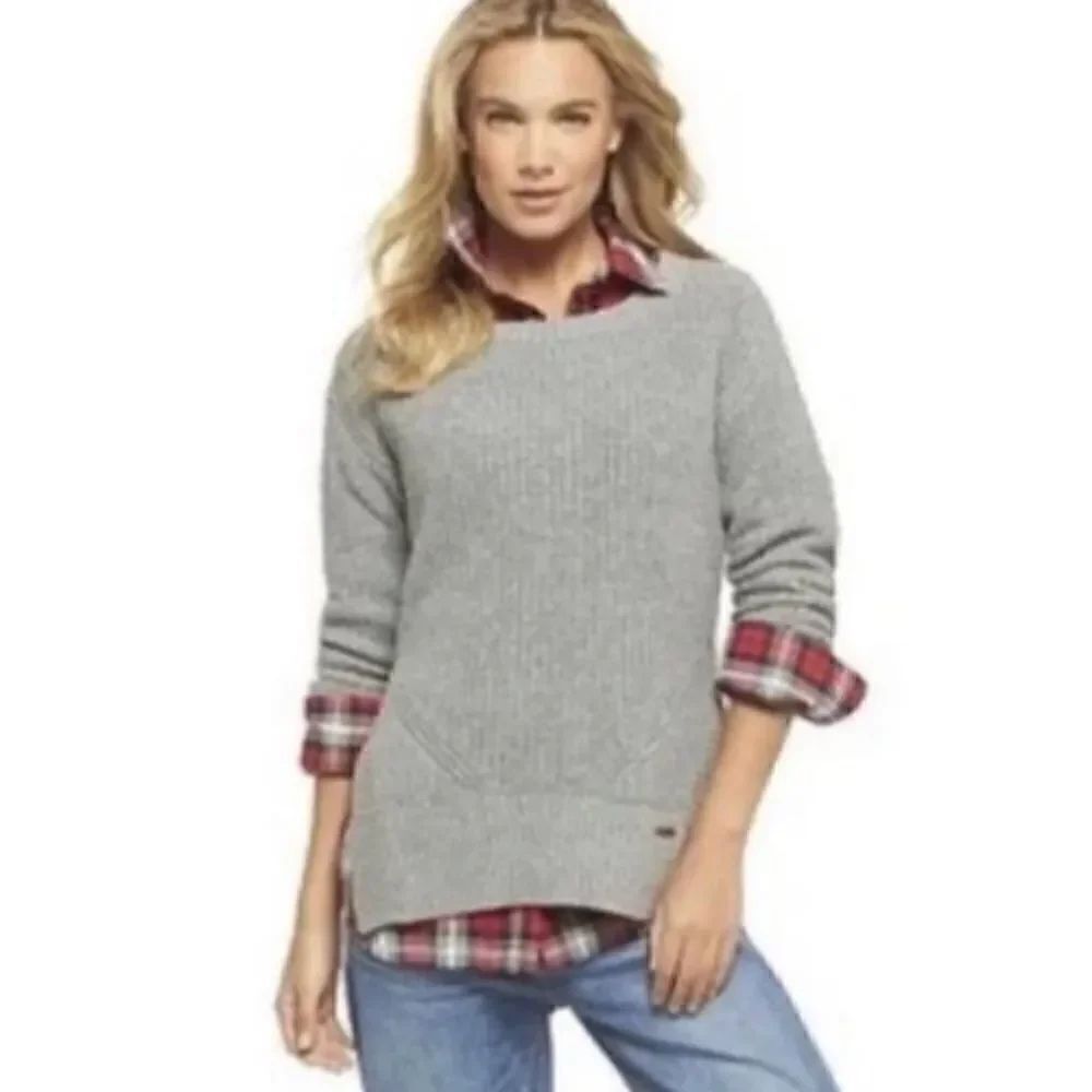 Toms for Target gray wool blend pull over sweater, size extra small
